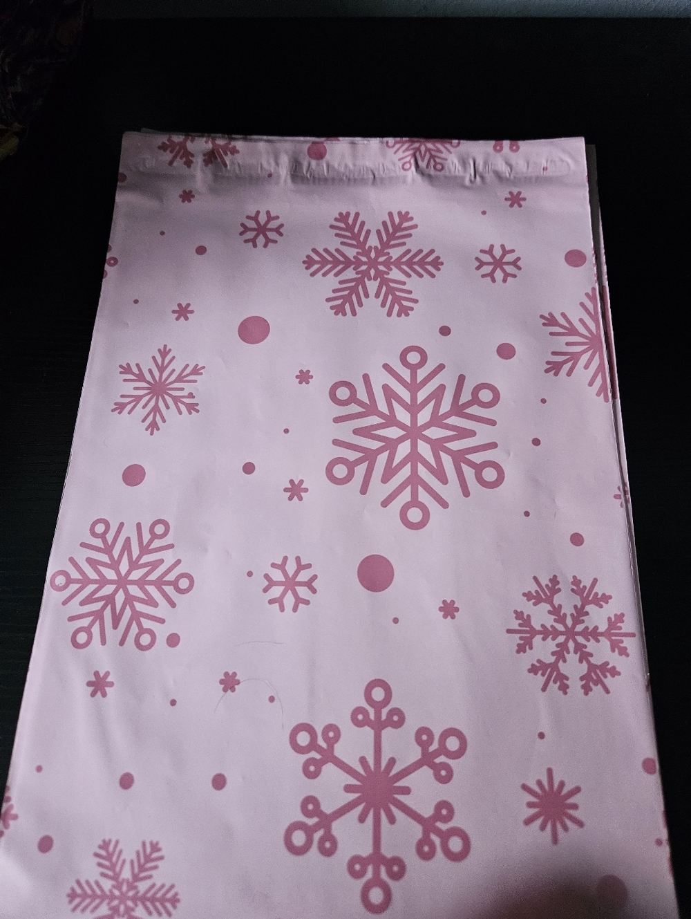 Pink Snowflake Polymailer Packages - Picture 4 of 4